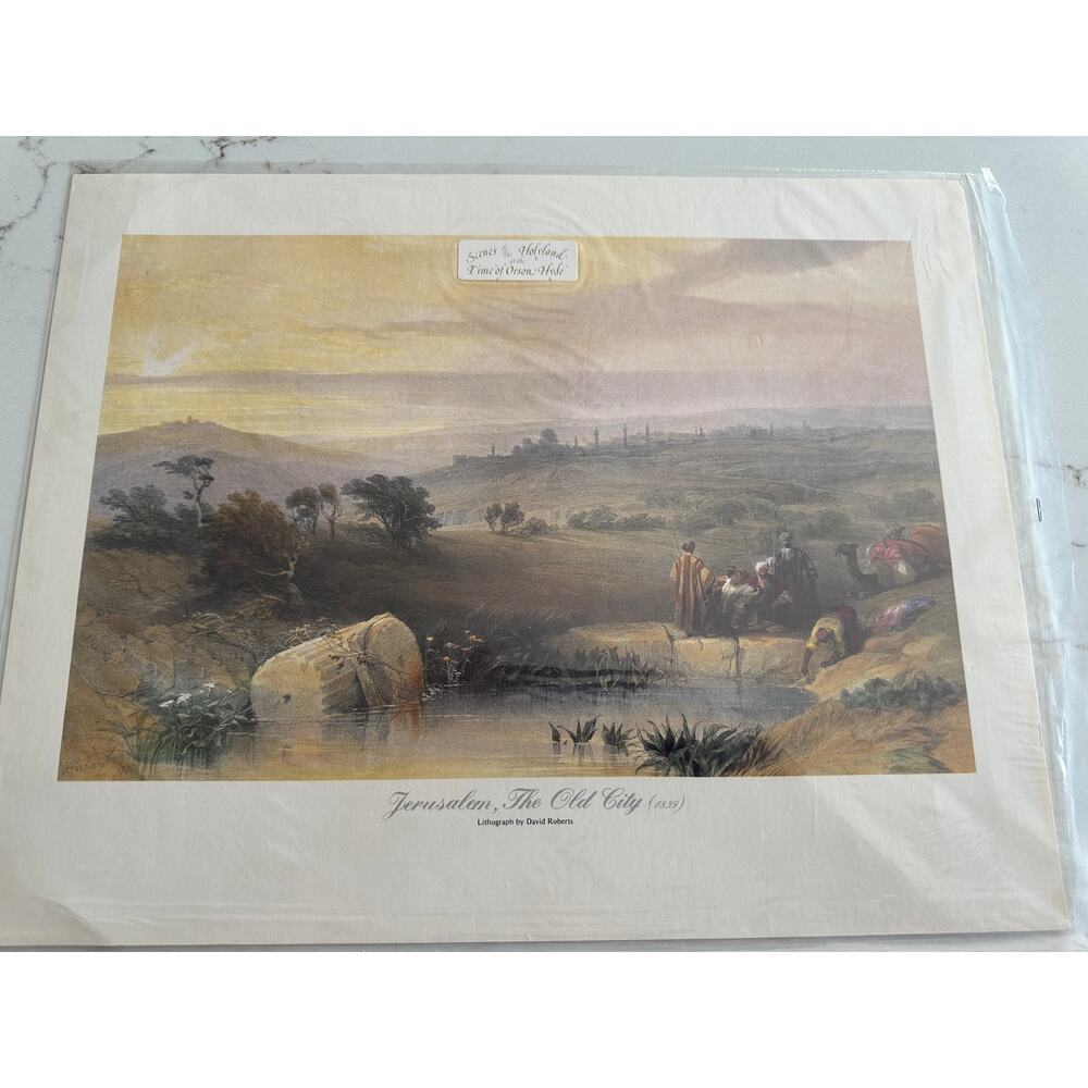 Jerusalem, The Old City, 1839, Lithograph, Print, Art, History, ~ 250626-WH 710
